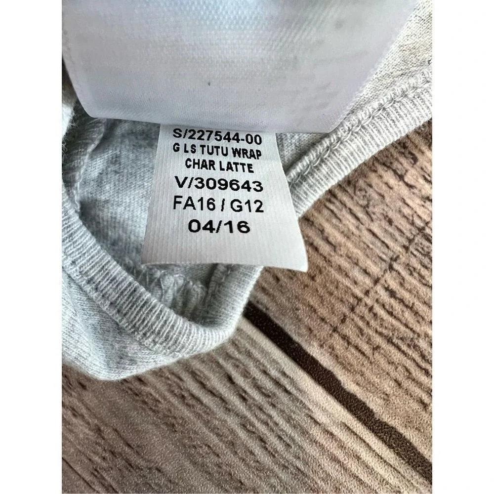 Old Navy Charlatte Grey Tutu Bodysuit Wrap Dress 6-12 months Balletcore Babycore